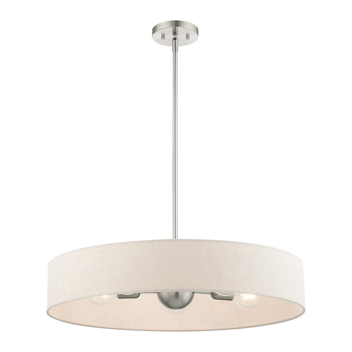 Livex Lighting 46035-91 Five Light Pendant, Brushed Nickel