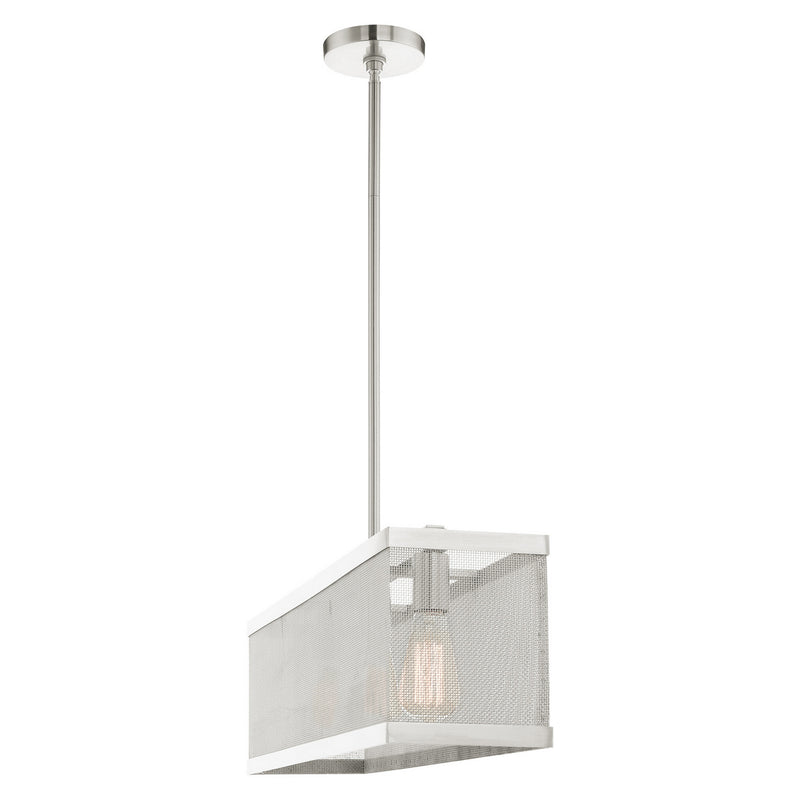 Livex Lighting 46213-91 Three Light Chandelier, Brushed Nickel