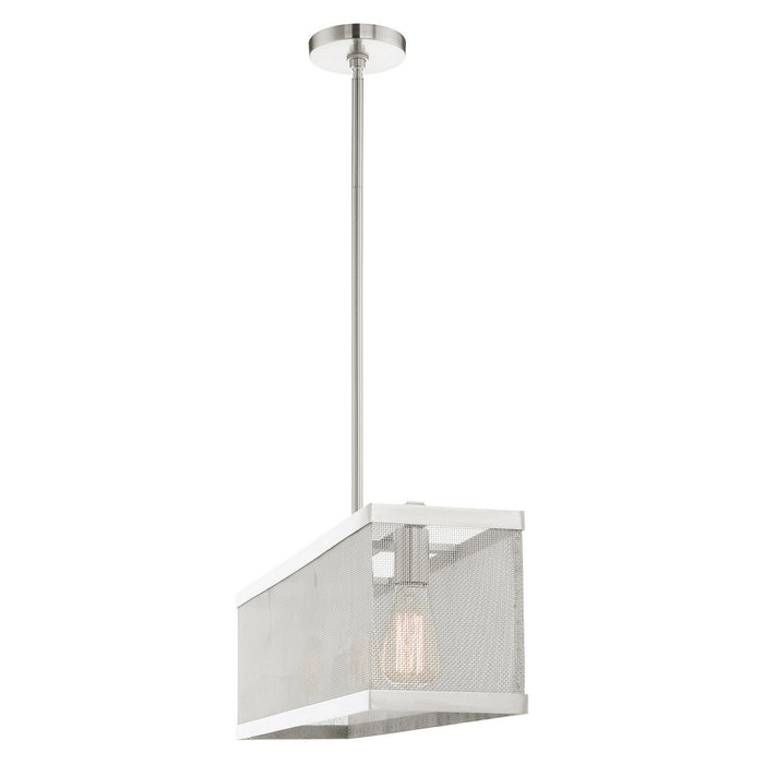 Livex Lighting 46213-91 Three Light Chandelier, Brushed Nickel