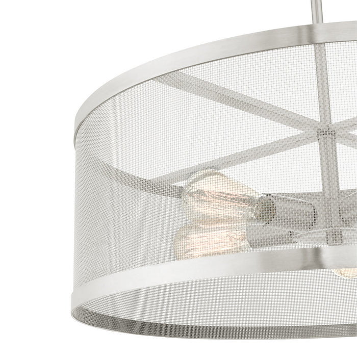 Livex Lighting 46215-91 Five Light Chandelier, Brushed Nickel