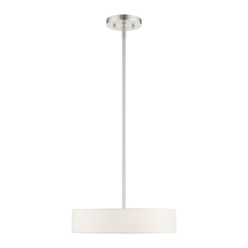 Livex Lighting 46923-91 Four Light Pendant, Brushed Nickel