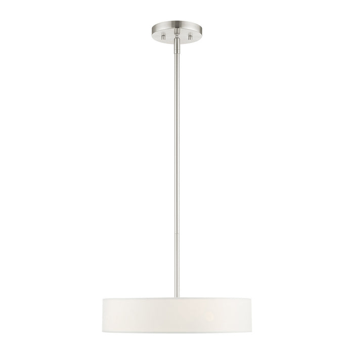 Livex Lighting 46923-91 Four Light Pendant, Brushed Nickel