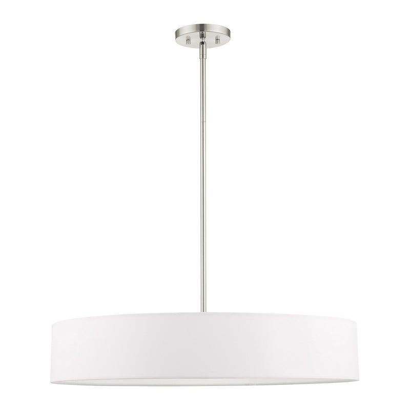 Livex Lighting 46925-91 Five Light Pendant, Brushed Nickel