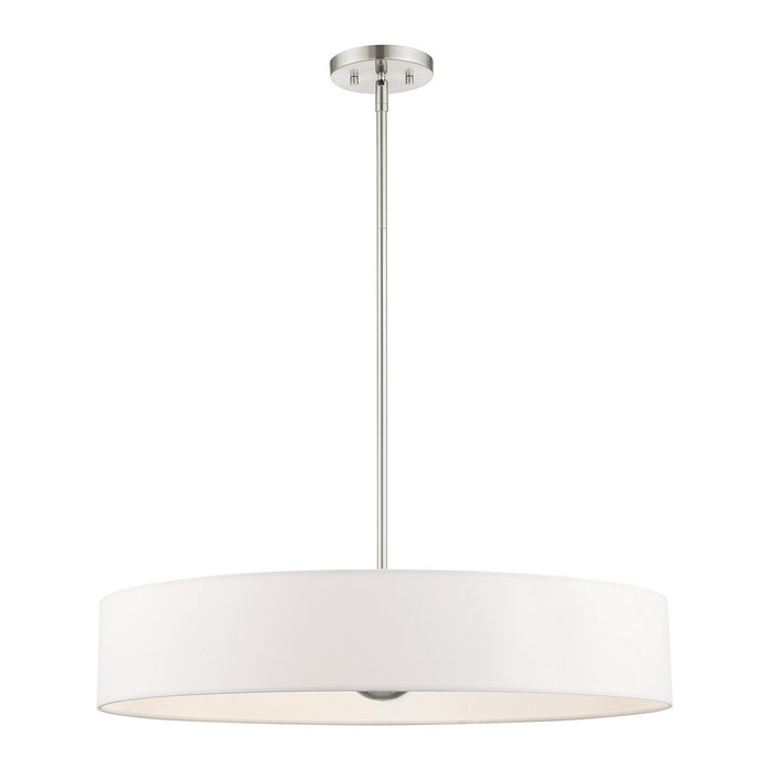Livex Lighting 46925-91 Five Light Pendant, Brushed Nickel