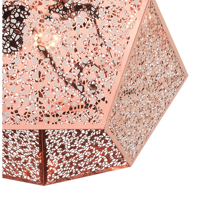 Livex Lighting 48923-86 One Light Pendant, Rose Gold