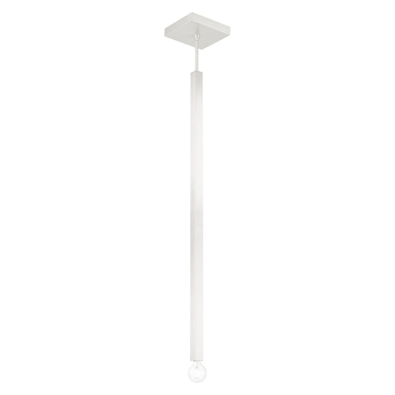 Livex Lighting 49219-91 One Light Pendant, Brushed Nickel