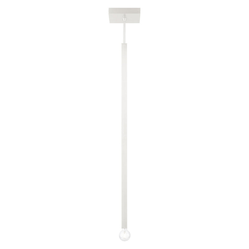 Livex Lighting 49219-91 One Light Pendant, Brushed Nickel