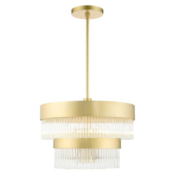 Livex Lighting 49824-33 Five Light Chandelier, Soft Gold
