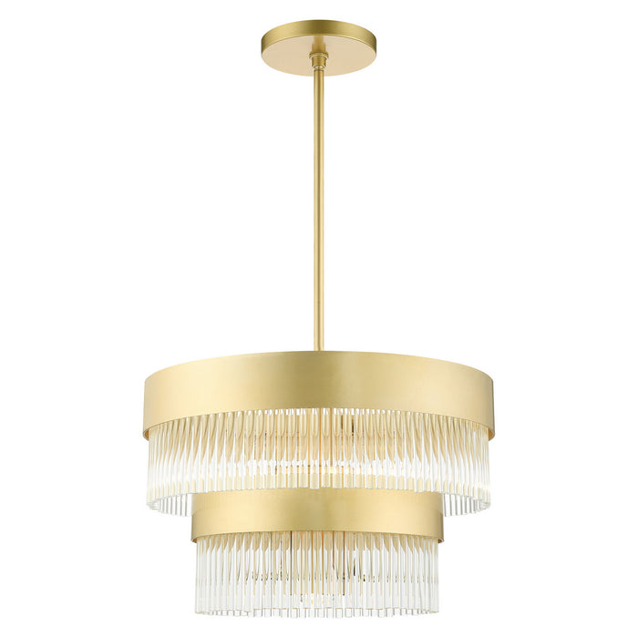 Livex Lighting 49824-33 Five Light Chandelier, Soft Gold