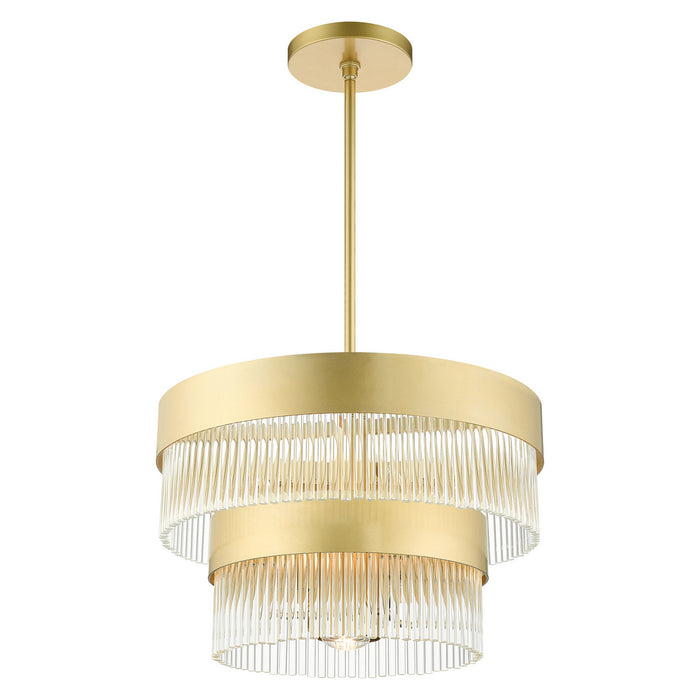 Livex Lighting 49824-33 Five Light Chandelier, Soft Gold