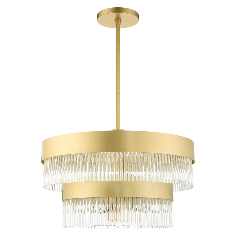 Livex Lighting 49825-33 Seven Light Chandelier, Soft Gold