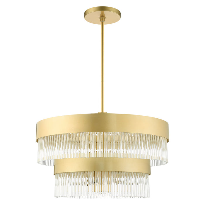 Livex Lighting 49825-33 Seven Light Chandelier, Soft Gold