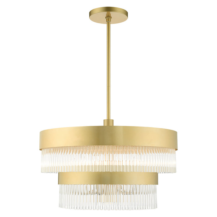 Livex Lighting 49825-33 Seven Light Chandelier, Soft Gold