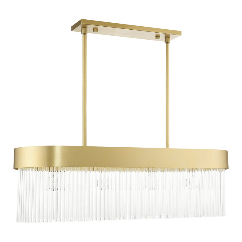 Livex Lighting 49826-33 Four Light Chandelier, Soft Gold