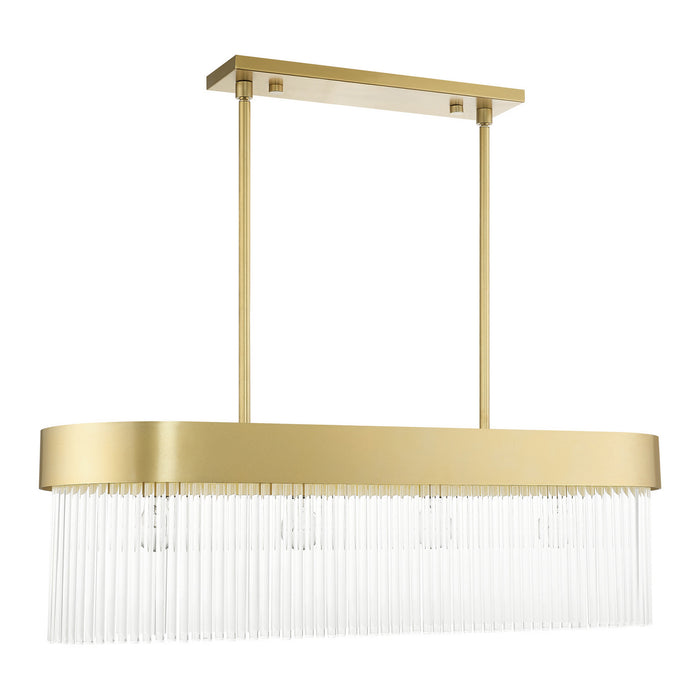 Livex Lighting 49826-33 Four Light Chandelier, Soft Gold