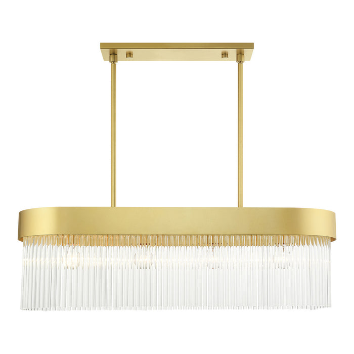 Livex Lighting 49826-33 Four Light Chandelier, Soft Gold