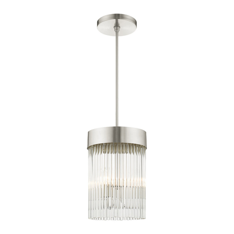 Livex Lighting 49828-91 Three Light Chandelier, Brushed Nickel