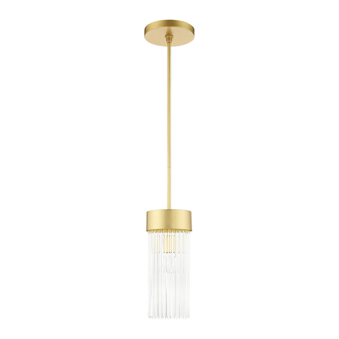 Livex Lighting 49829-33 One Light Chandelier, Soft Gold