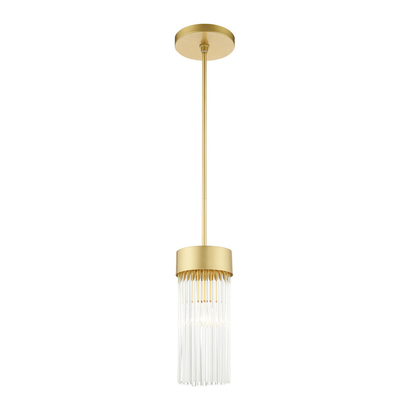Livex Lighting 49829-33 One Light Chandelier, Soft Gold