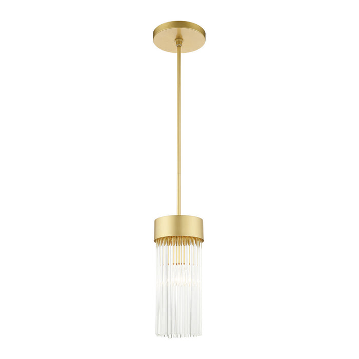 Livex Lighting 49829-33 One Light Chandelier, Soft Gold