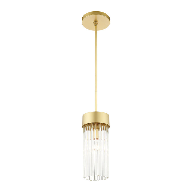 Livex Lighting 49829-33 One Light Chandelier, Soft Gold