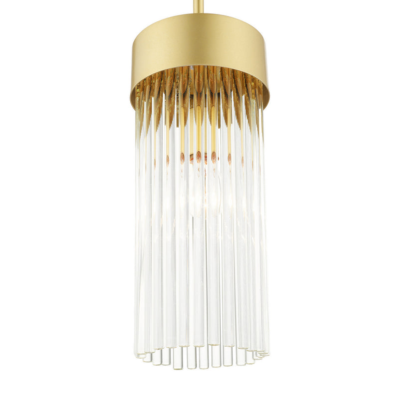 Livex Lighting 49829-33 One Light Chandelier, Soft Gold