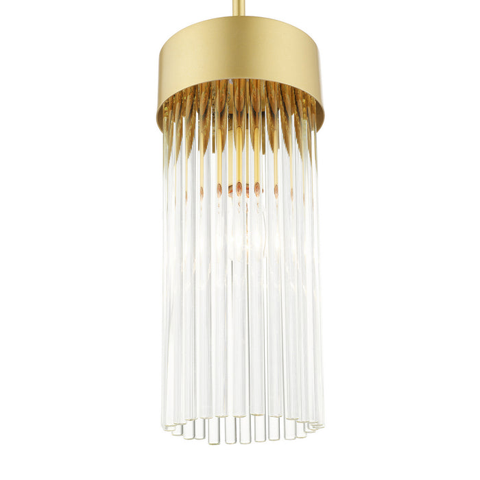 Livex Lighting 49829-33 One Light Chandelier, Soft Gold