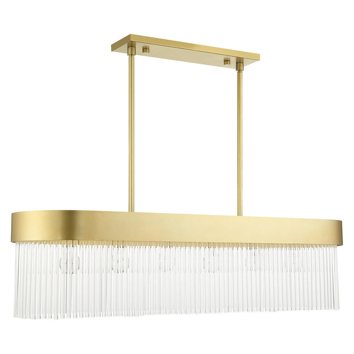 Livex Lighting 49830-33 Six Light Chandelier, Soft Gold