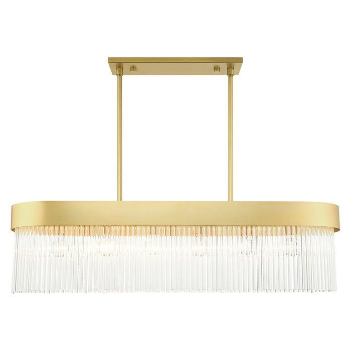 Livex Lighting 49830-33 Six Light Chandelier, Soft Gold