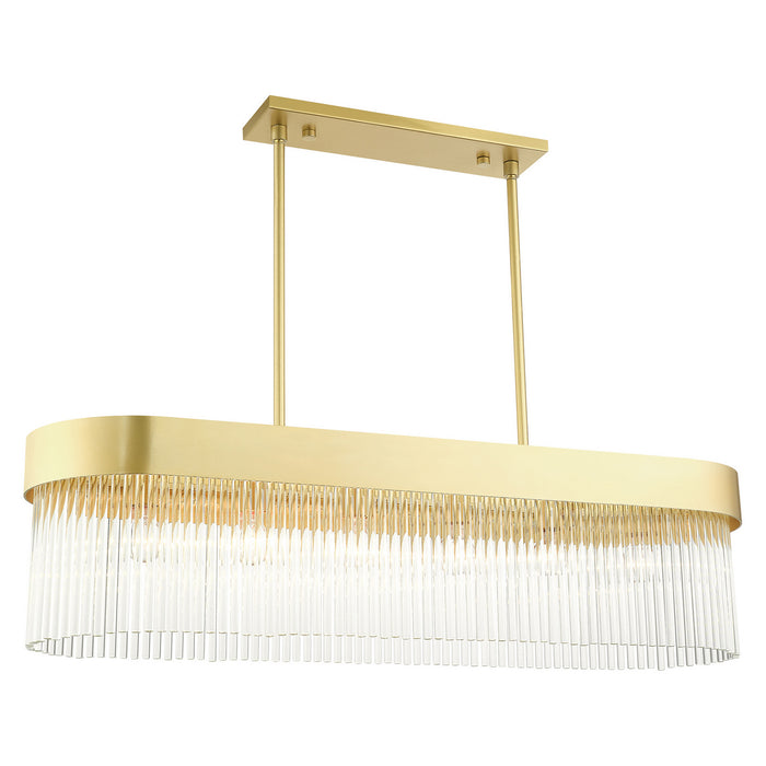 Livex Lighting 49830-33 Six Light Chandelier, Soft Gold
