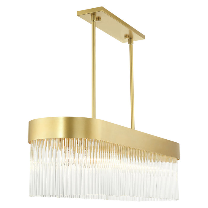 Livex Lighting 49830-33 Six Light Chandelier, Soft Gold