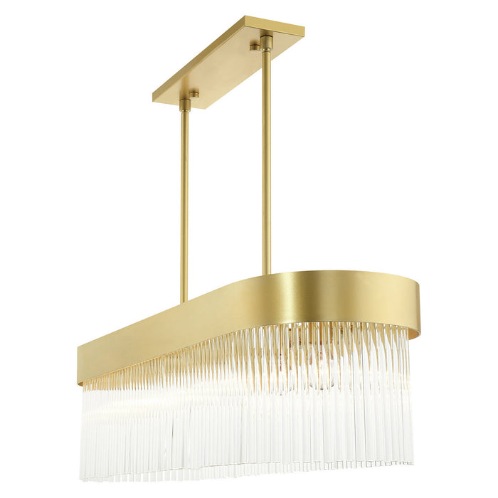 Livex Lighting 49830-33 Six Light Chandelier, Soft Gold