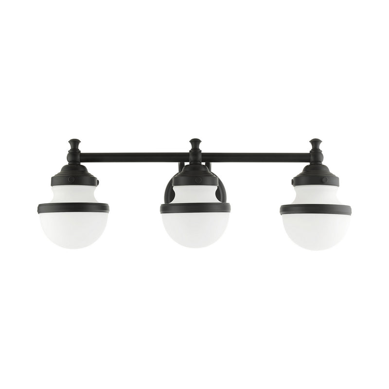 Livex Lighting 5713-04 Three Light Vanity, Black