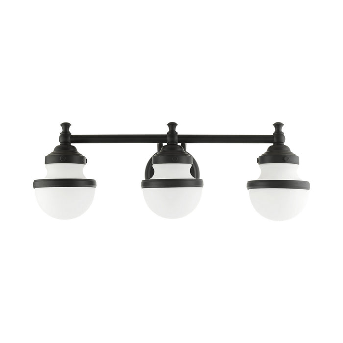 Livex Lighting 5713-04 Three Light Vanity, Black