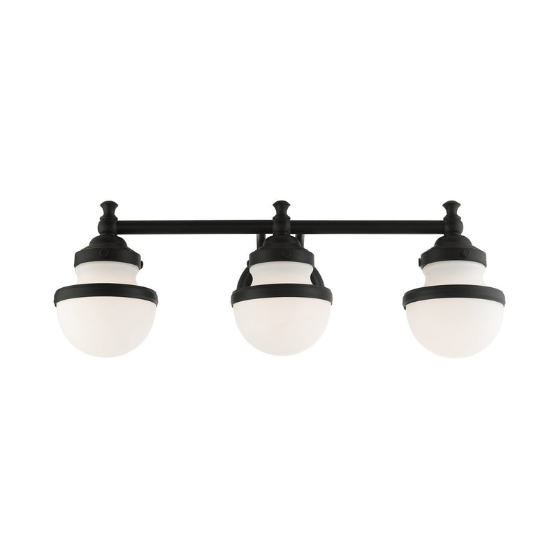 Livex Lighting 5713-04 Three Light Vanity, Black