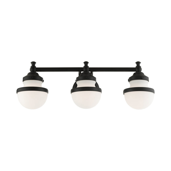 Livex Lighting 5713-04 Three Light Vanity, Black