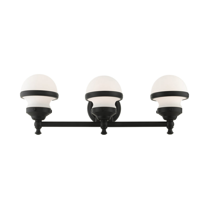 Livex Lighting 5713-04 Three Light Vanity, Black
