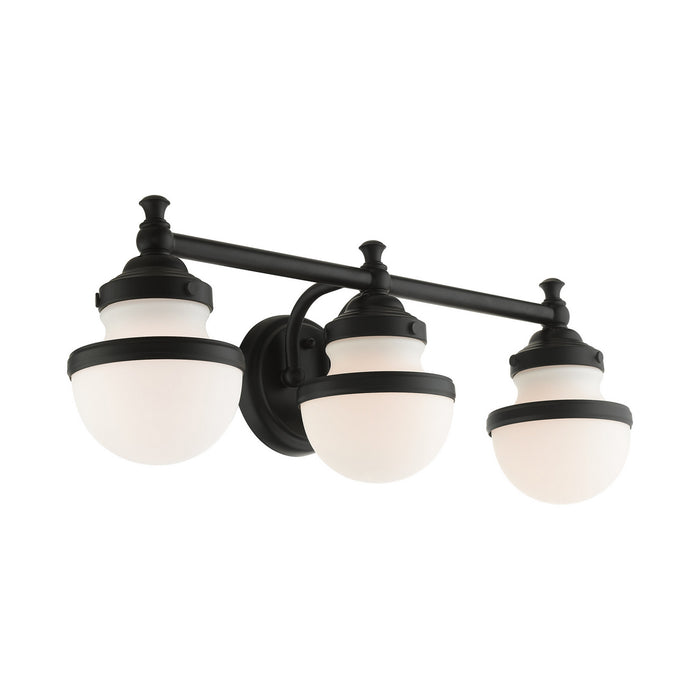 Livex Lighting 5713-04 Three Light Vanity, Black