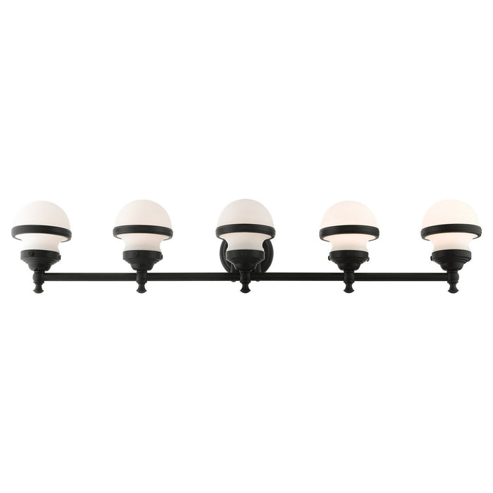 Livex Lighting 5715-04 Five Light Vanity, Black