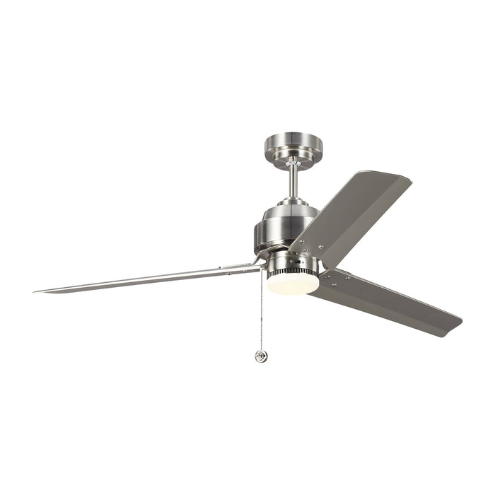 Visual Comfort Fan 3AR54BS 54" Ceiling Fan, Brushed Steel