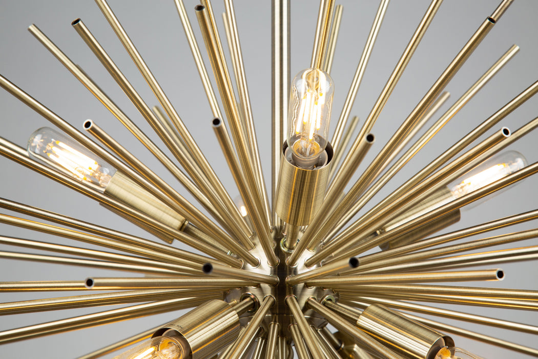 Artcraft AC11443 Eight Light Chandelier, Satin Brass