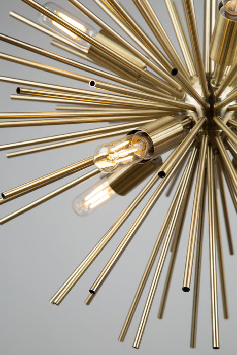 Artcraft AC11443 Eight Light Chandelier, Satin Brass