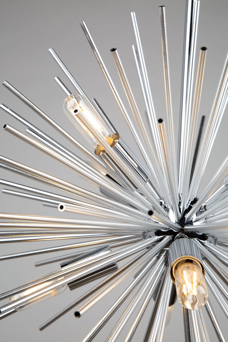 Artcraft AC11443CH Eight Light Chandelier, Chrome