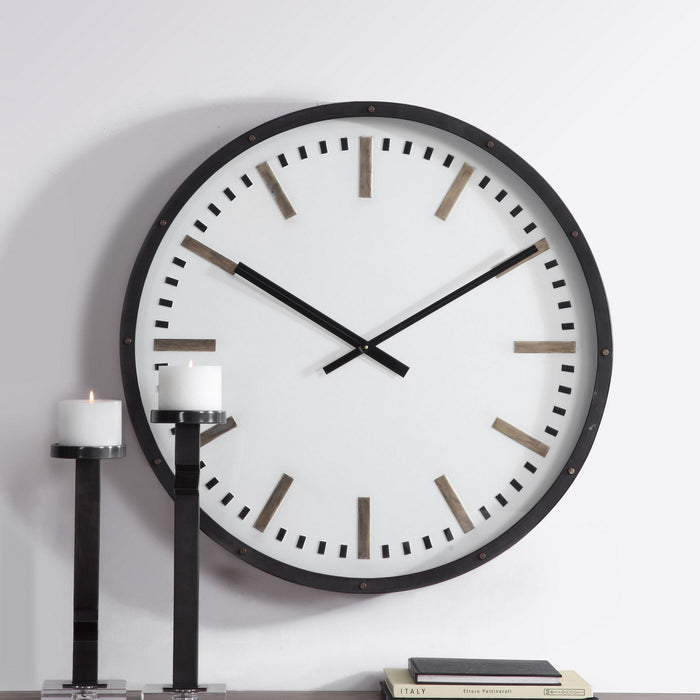 Uttermost 06103 Wall Clock, Dark Bronze