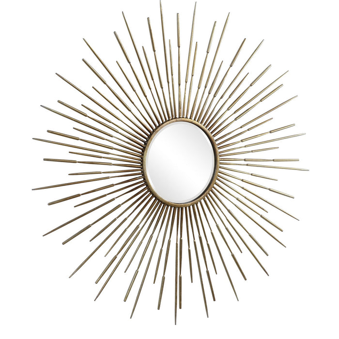 Uttermost 09602 Mirror, Antiqued Gold Leaf