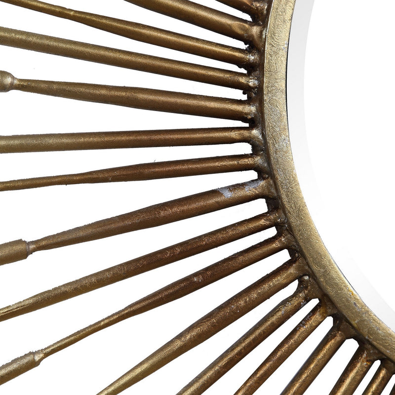 Uttermost 09602 Mirror, Antiqued Gold Leaf