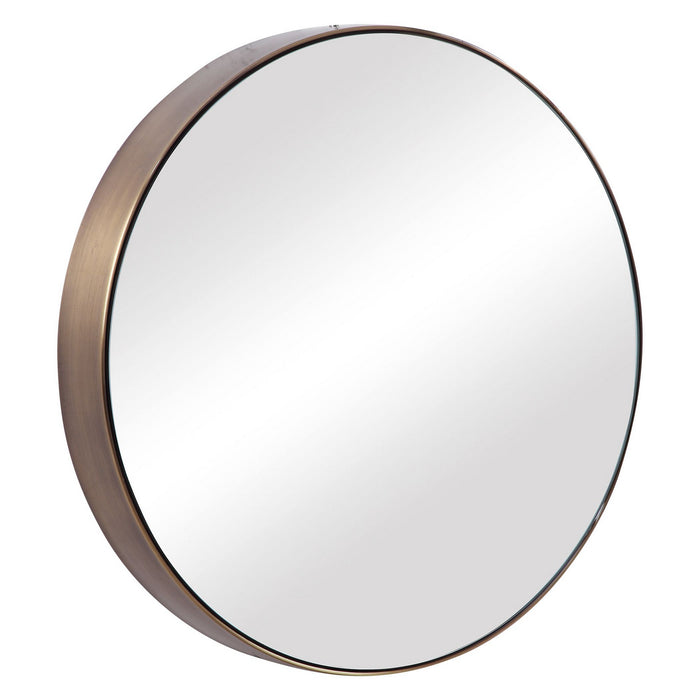 Uttermost 09617 Mirror, Antique Brushed Brass