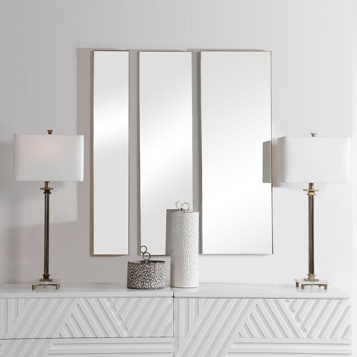 Uttermost 09631 Mirror, Set Of 3, Gold