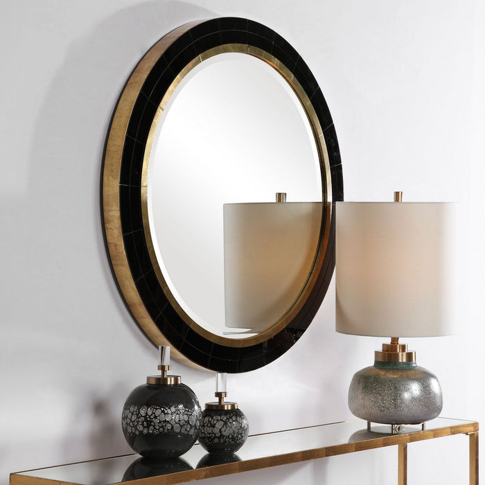 Uttermost 09633 Mirror, Antique Brass