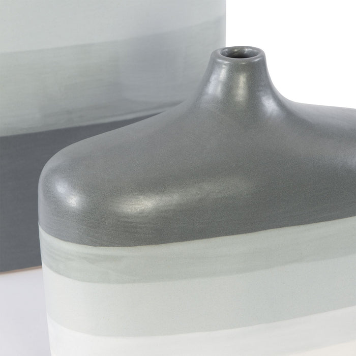 Uttermost 17722 Vases, S/2, Striped Gray